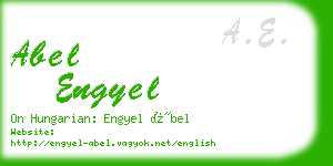 abel engyel business card